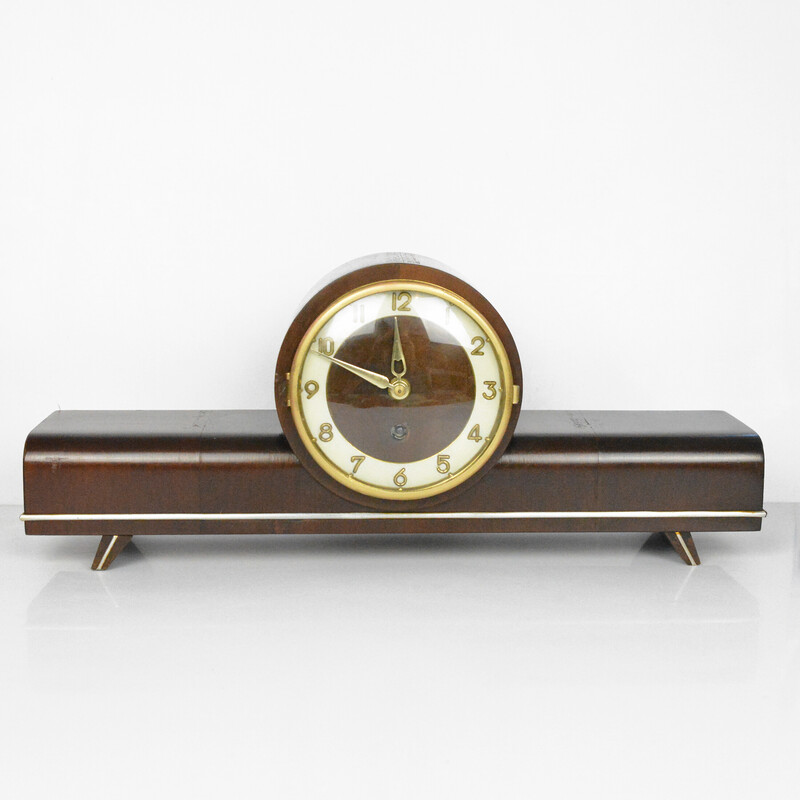 Vintage modernist mantel clock by Zella-Mehis, Germany 1960s