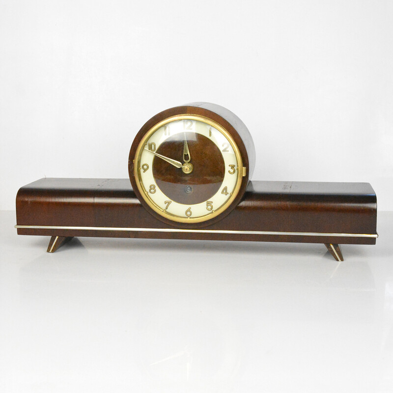 Vintage modernist mantel clock by Zella-Mehis, Germany 1960s