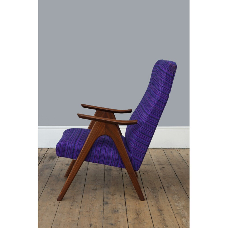 Scandinavian high-back dutch armchair - 1960s