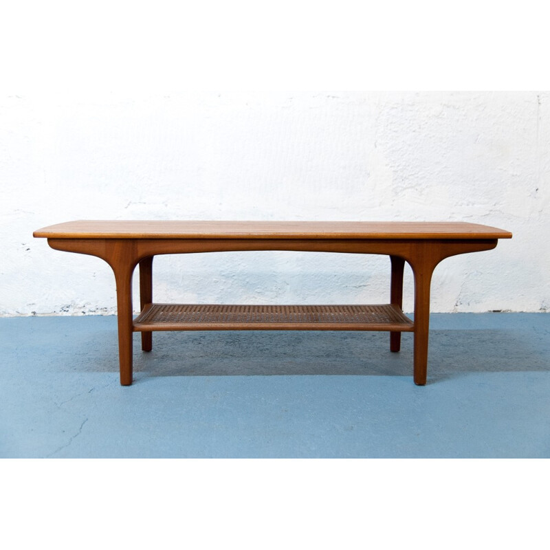 Scandinavian teak coffee table - 1960s