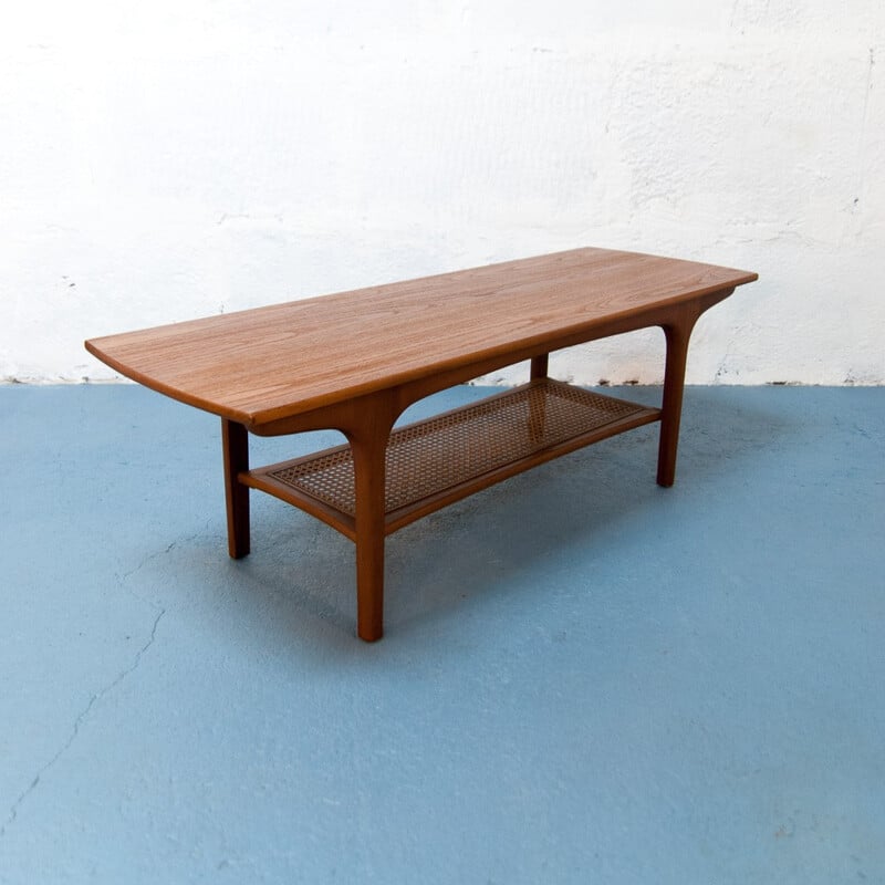 Scandinavian teak coffee table - 1960s