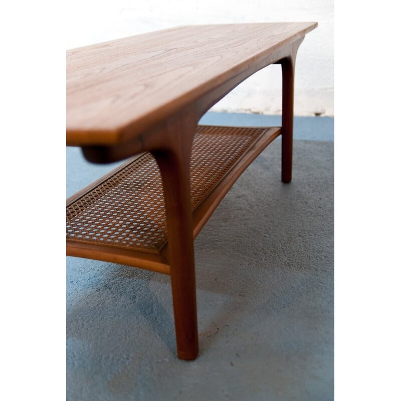 Scandinavian teak coffee table - 1960s