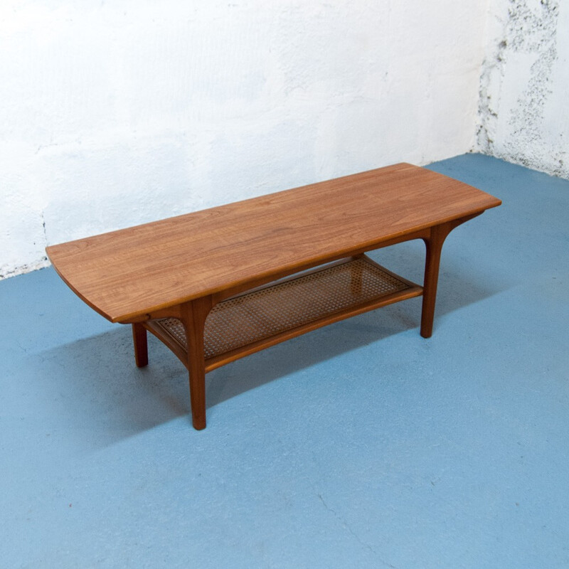 Scandinavian teak coffee table - 1960s