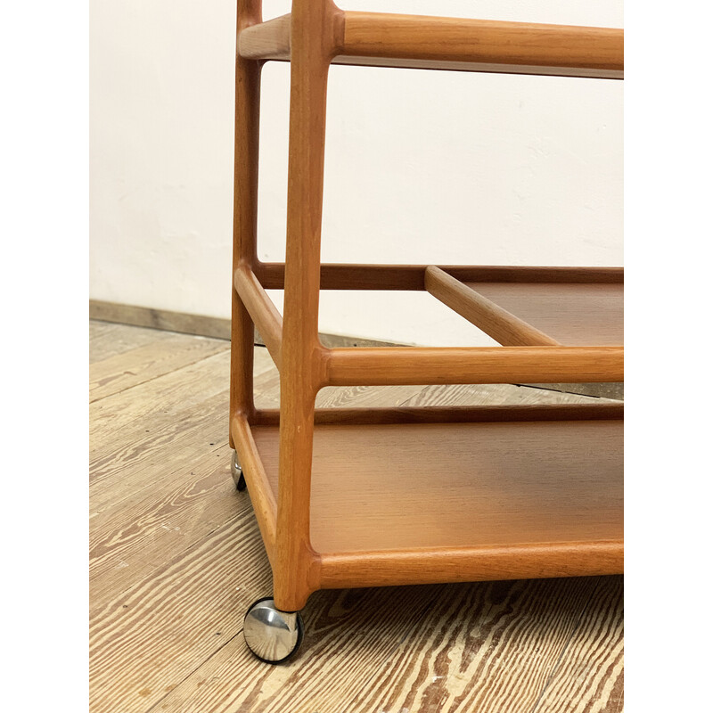 Mid-century Danish serving trolley in teak by Johannes Andersen for Silkeborg, 1950s