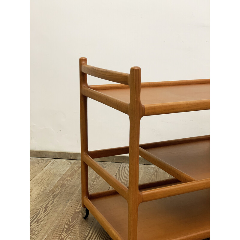 Mid-century Danish serving trolley in teak by Johannes Andersen for Silkeborg, 1950s