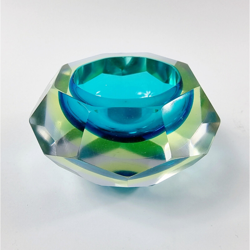 Vintage Murano glass Sommerso bowl by Flavio Poli for Alessandro Mandruzzato, Italy 1960s