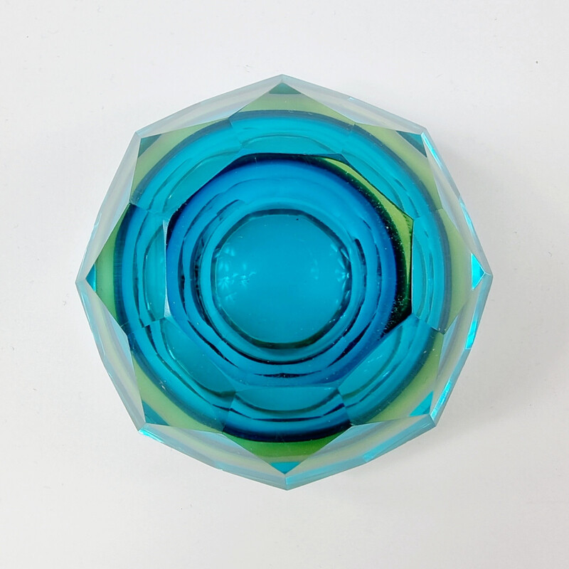 Vintage Murano glass Sommerso bowl by Flavio Poli for Alessandro Mandruzzato, Italy 1960s