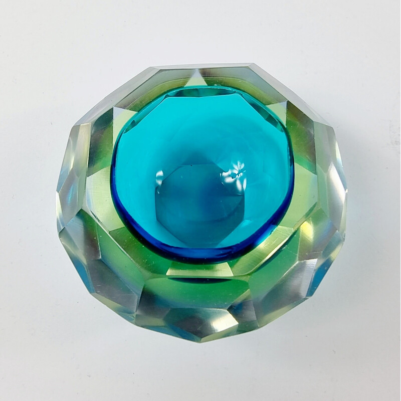 Vintage Murano glass Sommerso bowl by Flavio Poli for Alessandro Mandruzzato, Italy 1960s