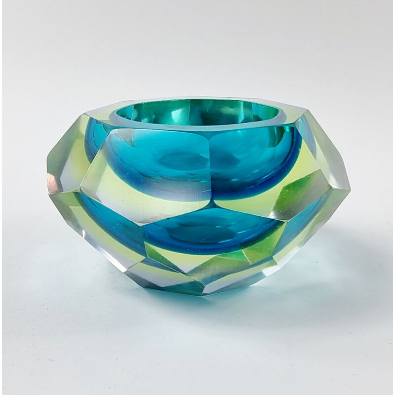 Vintage Murano glass Sommerso bowl by Flavio Poli for Alessandro Mandruzzato, Italy 1960s