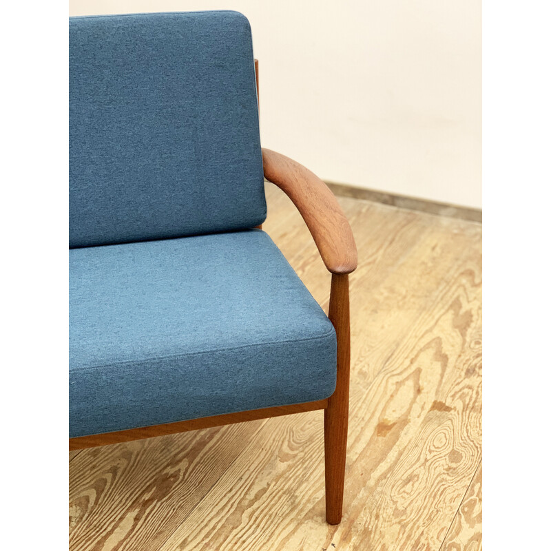 Cadeira de braços dinamarquesa de meados do século por Grete Jalk para a França e Søn Design, década de 1960
