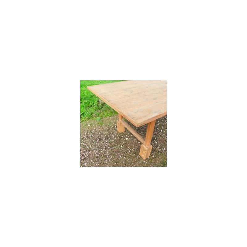 Vintage wooden farm table