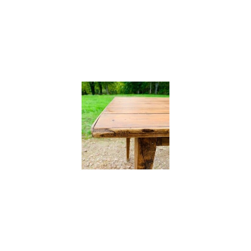 Vintage wooden farm table