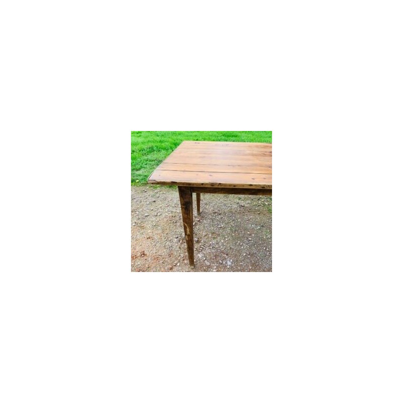 Vintage wooden farm table