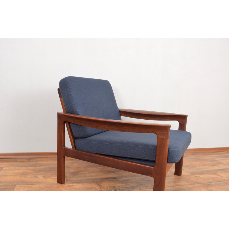 Paar mid-century Deense teakhouten fauteuils van Arne Vodder voor Komfort, 1960