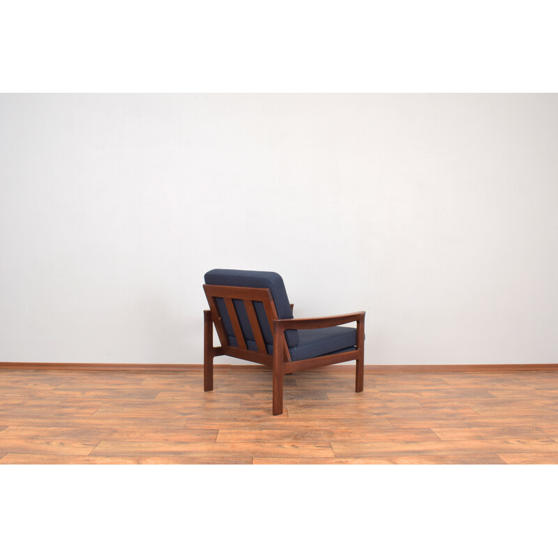 Paar mid-century Deense teakhouten fauteuils van Arne Vodder voor Komfort, 1960