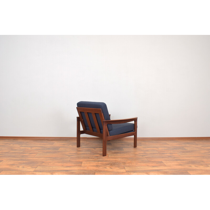 Pair of mid-century Danish teak armchairs by Arne Vodder for Komfort, 1960s