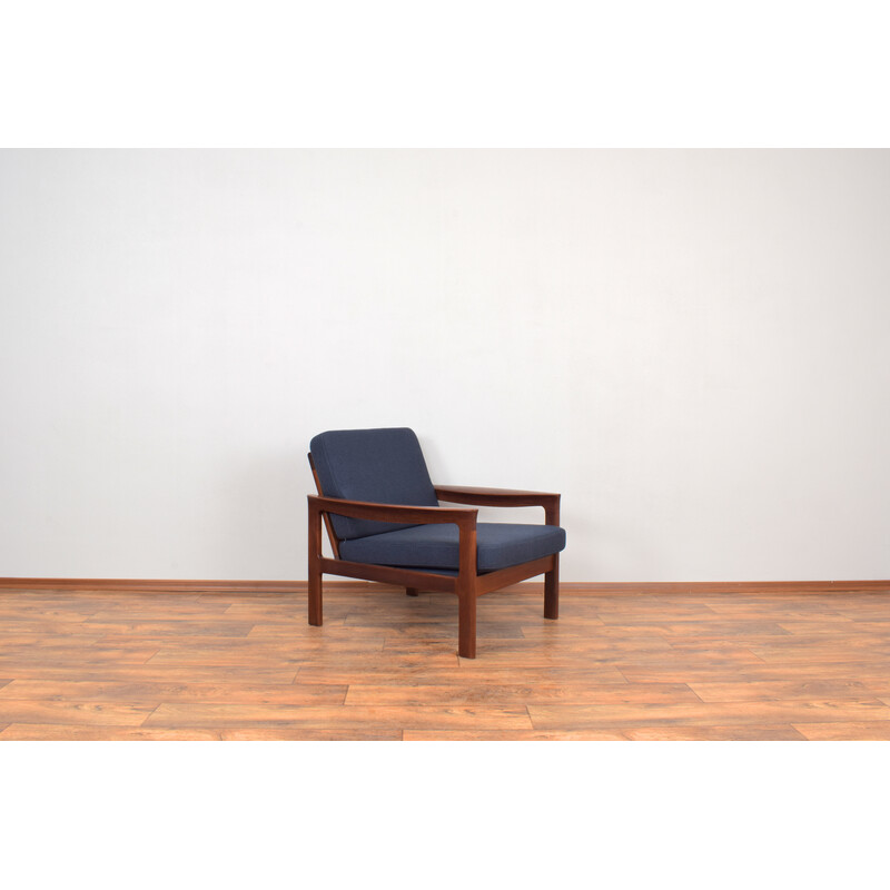 Pair of mid-century Danish teak armchairs by Arne Vodder for Komfort, 1960s