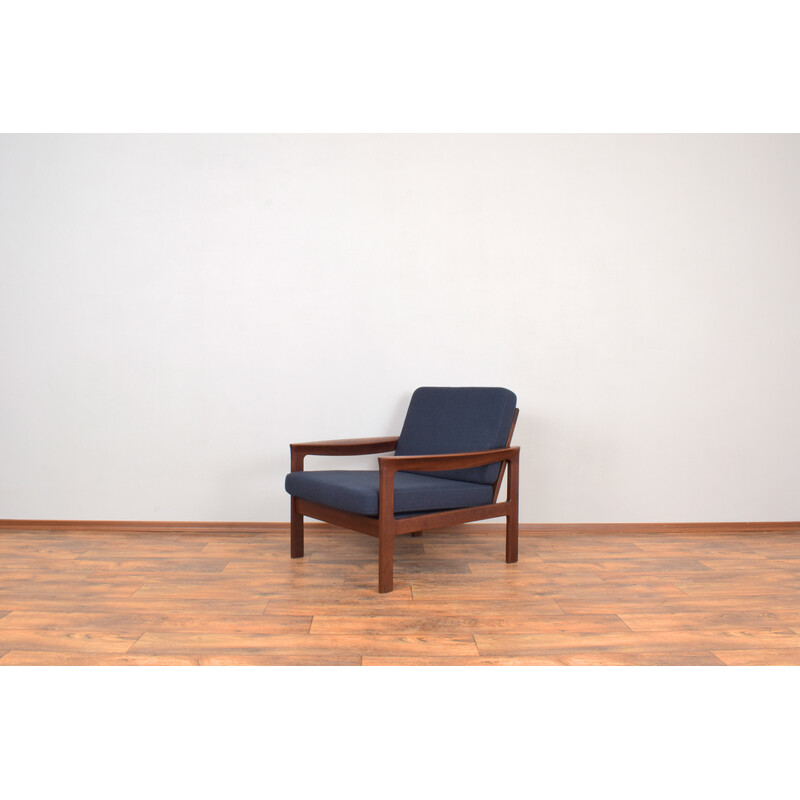 Pair of mid-century Danish teak armchairs by Arne Vodder for Komfort, 1960s