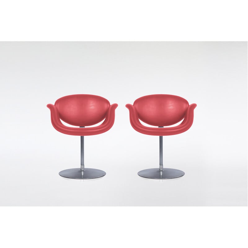 Pair of vintage Little Tulip armchairs by Pierre Paulin for Artifort, Netherlands 1980