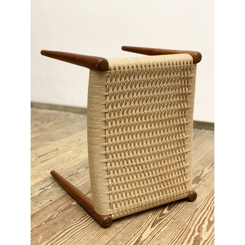 Dänischer Hocker 80A aus Teakholz, Mitte des Jahrhunderts, von Niels O. Møller für J.L. Moller, 1950er Jahre