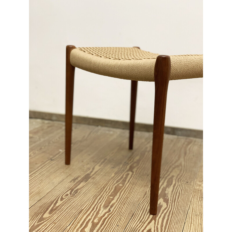 Mid-century Danish 80A stool in teak by Niels O. Møller for J.L. Moller, 1950s