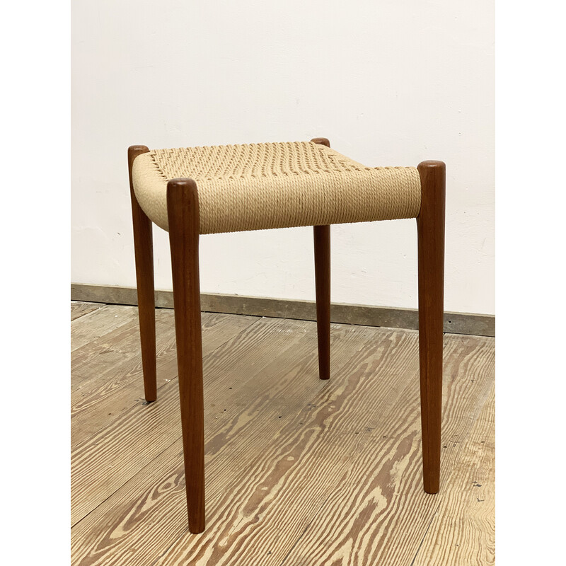 Mid-century Danish 80A stool in teak by Niels O. Møller for J.L. Moller, 1950s