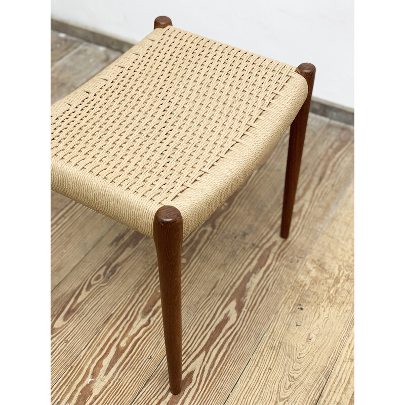 Mid-century Danish 80A stool in teak by Niels O. Møller for J.L. Moller, 1950s