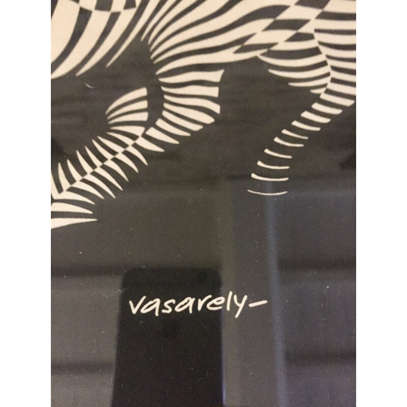 Sérigraphie vintage "les zèbres" de Victor Vasarely