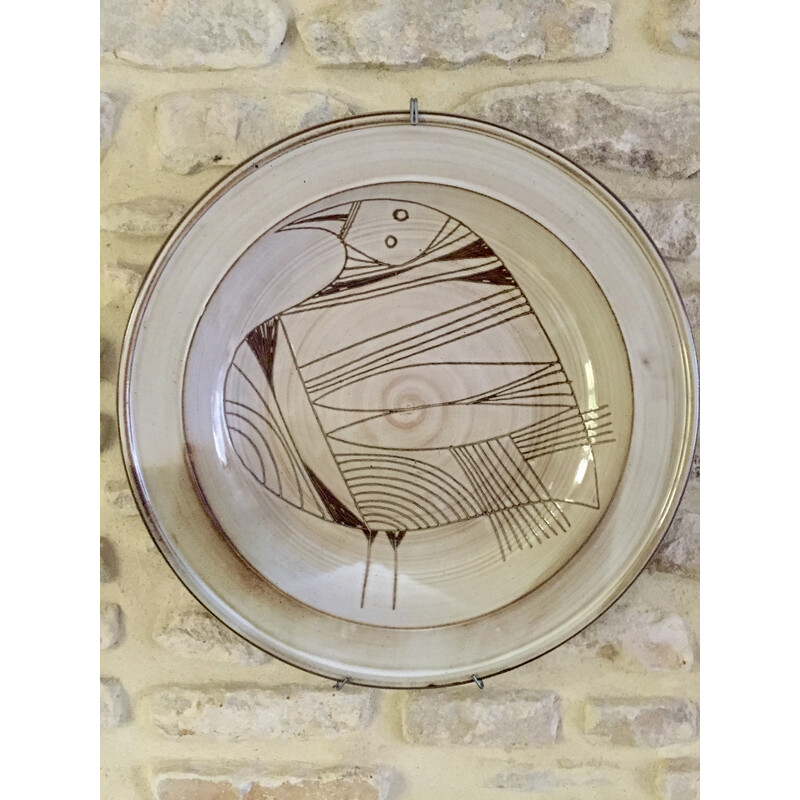 Cerâmica circular Vintage de Jacques Pouchain