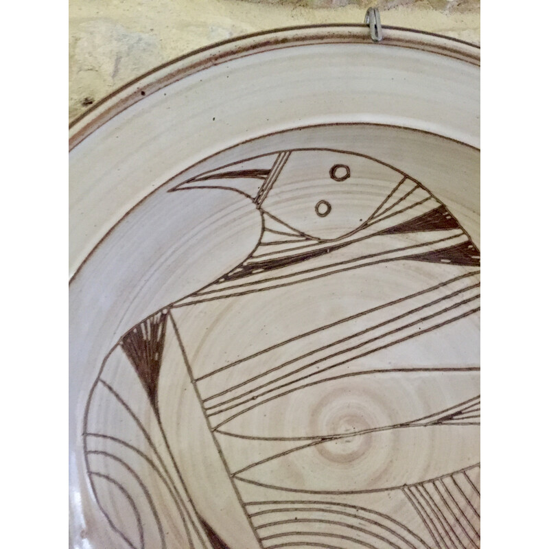 Ceramica circolare d'epoca di Jacques Pouchain