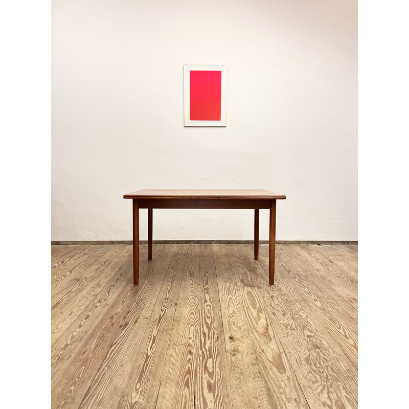 Mid-century Danish extendable dining table in teak, 1960s