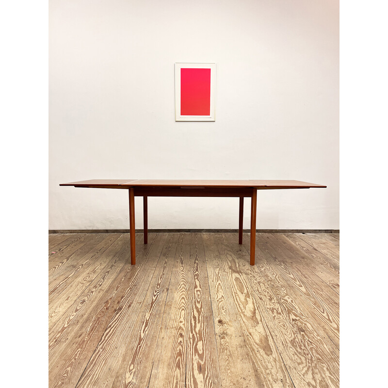 Mid-century Danish extendable dining table in teak, 1960s