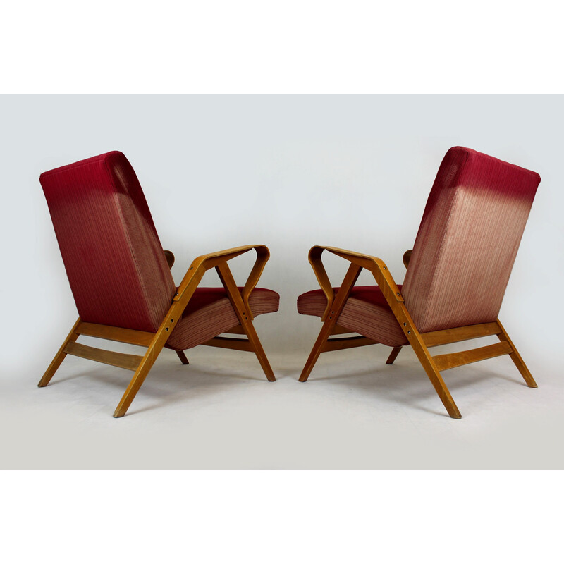 Pair of mid-century armchairs for Tatra, Czechoslovakia 1960s