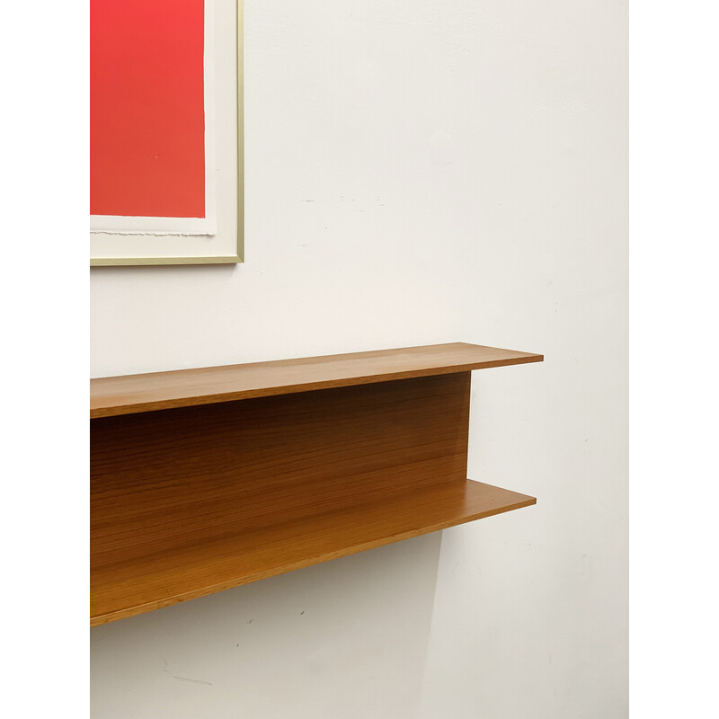 Mid-century shelf in teak by Walter Wirz for Wilhelm Renz, 1950s