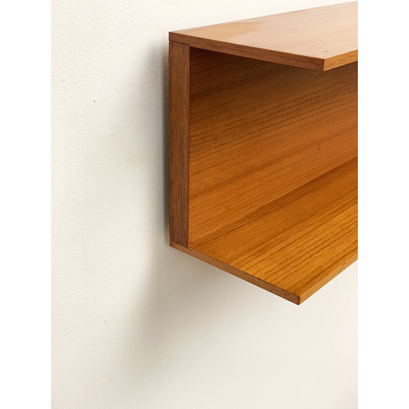 Mid-century shelf in teak by Walter Wirz for Wilhelm Renz, 1950s