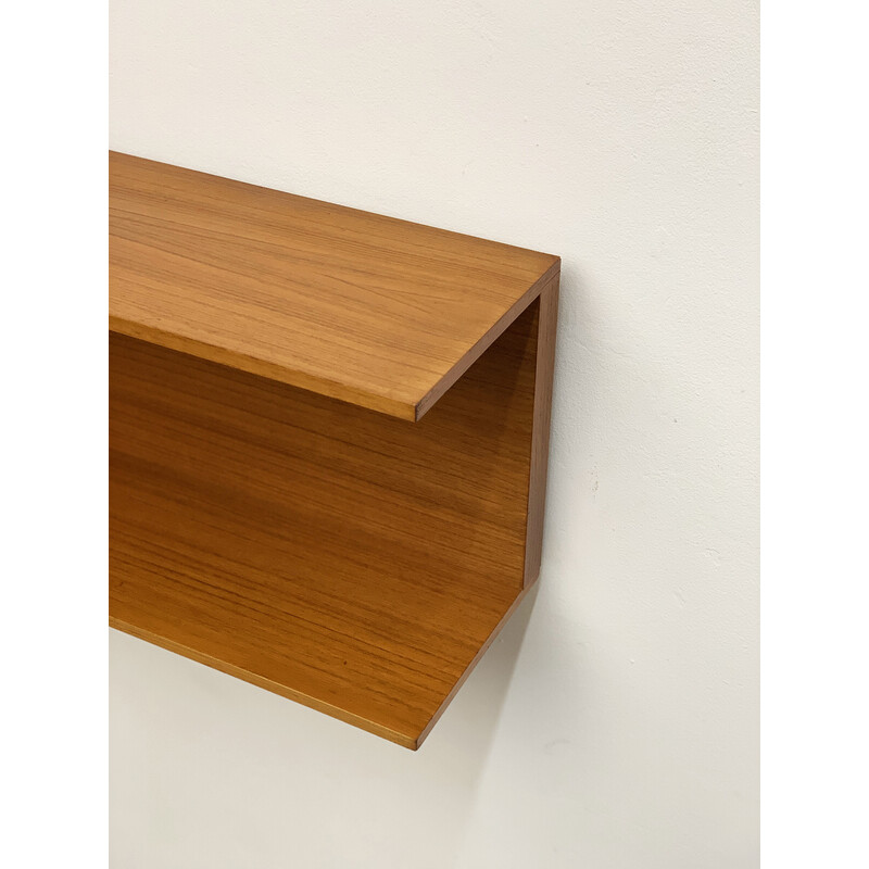 Mid-century shelf in teak by Walter Wirz for Wilhelm Renz, 1950s