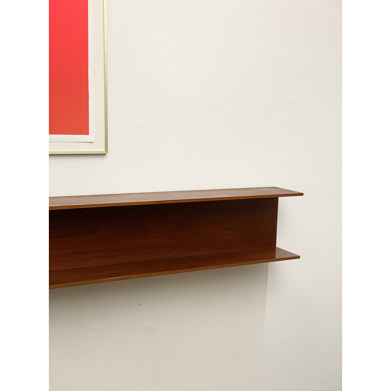 Mid-century shelf in teak by Walter Wirz for Wilhelm Renz, 1950s