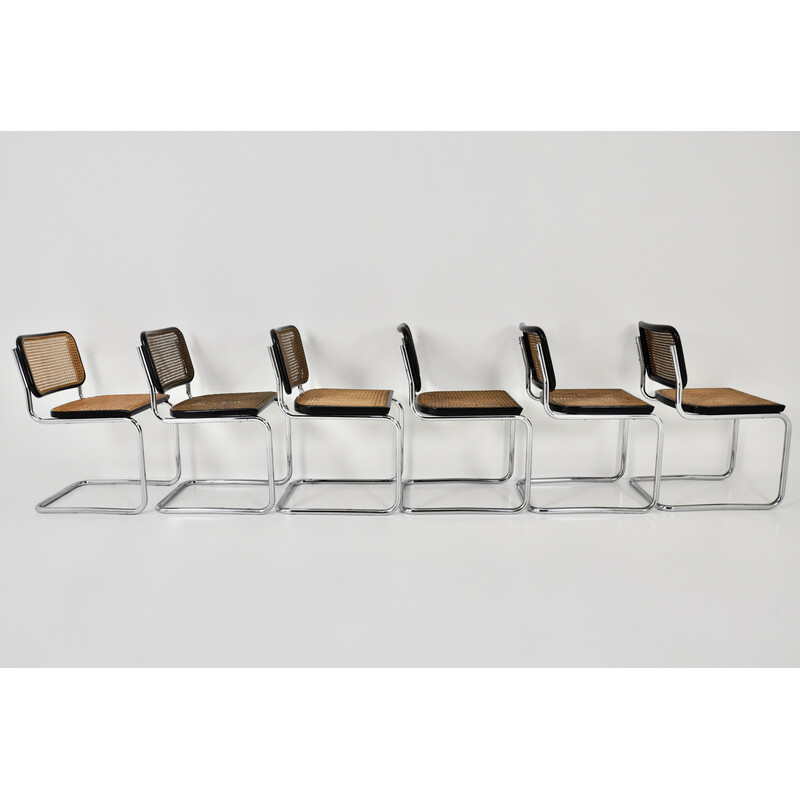 Set aus 6 Vintage-Stühlen Gavina von Marcel Breuer, 1980