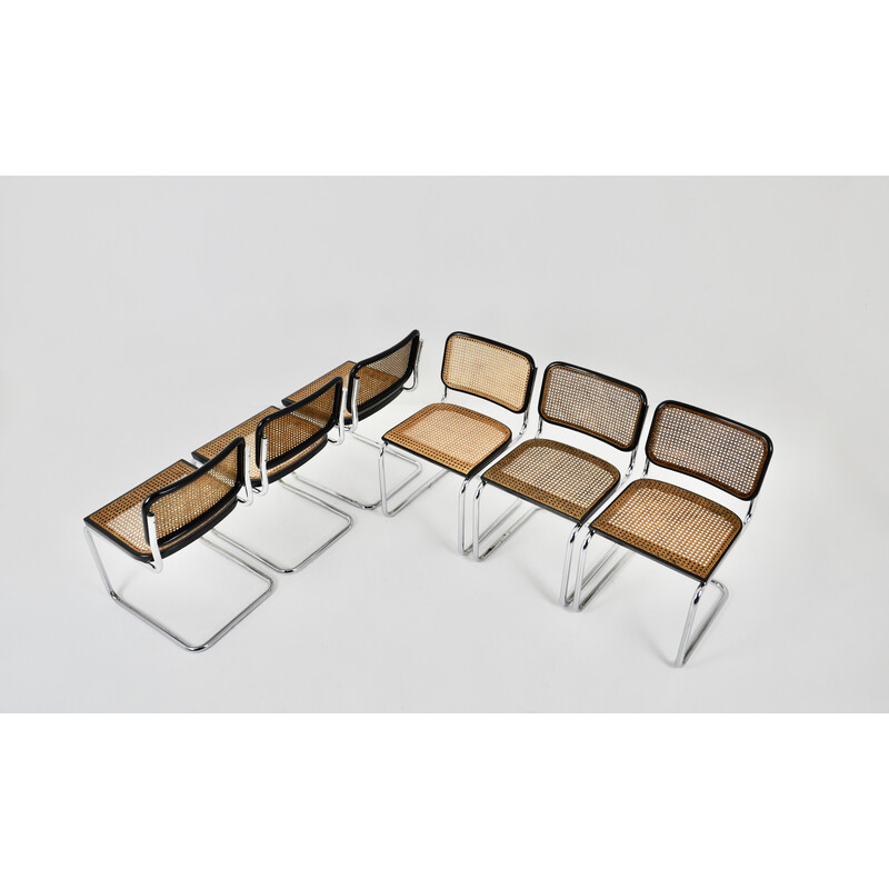 Set di 6 sedie vintage Gavina di Marcel Breuer, 1980