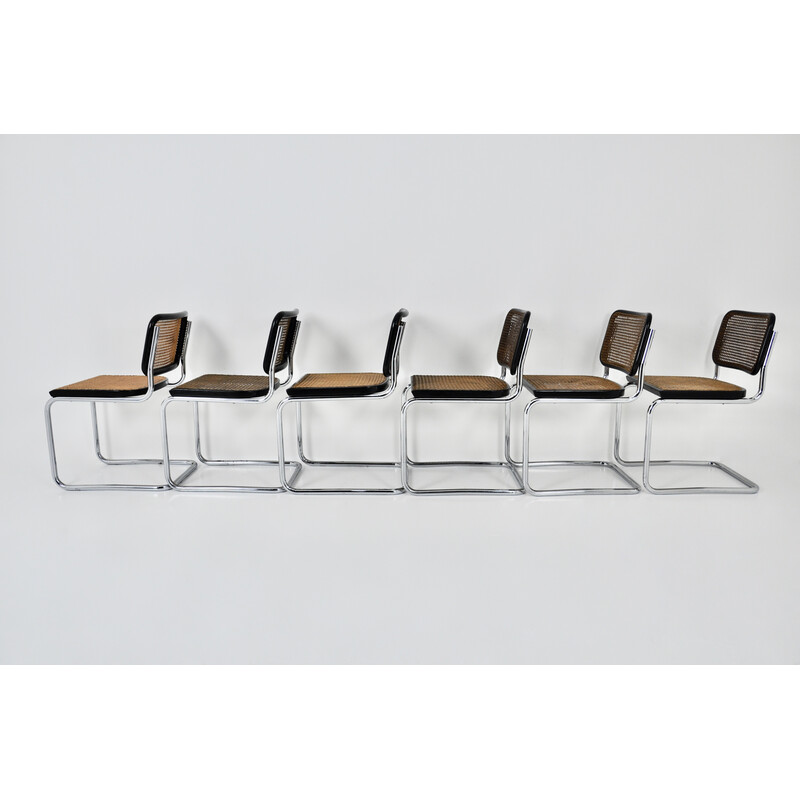 Set di 6 sedie vintage Gavina di Marcel Breuer, 1980
