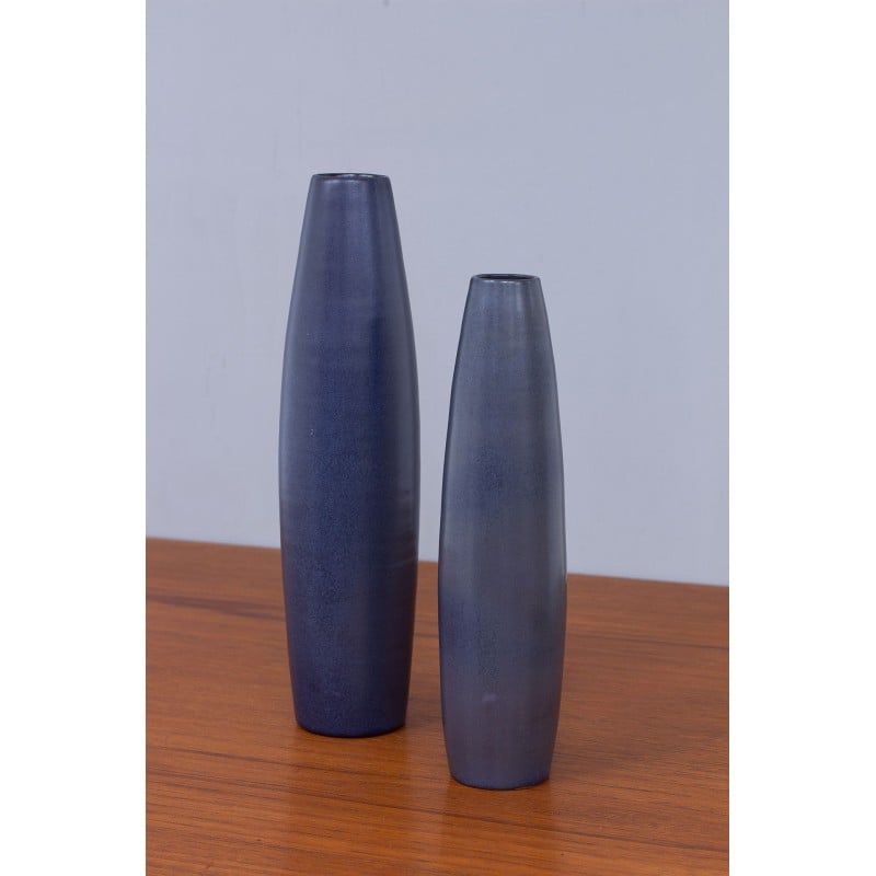 Pair of vintage ceramic vases by Ingrid Atterberg for Upsala Ekeby, Sweden