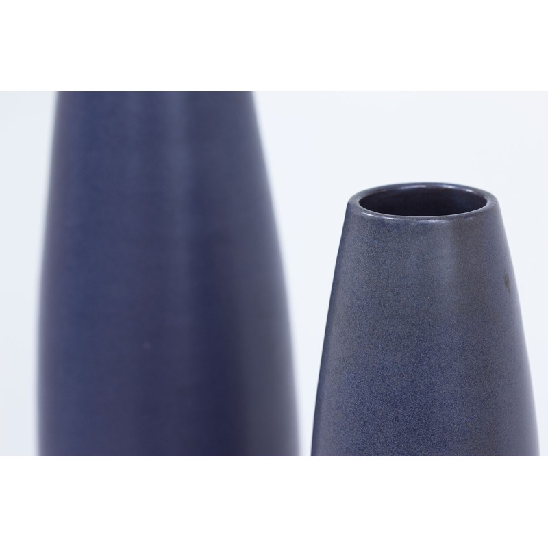 Pair of vintage ceramic vases by Ingrid Atterberg for Upsala Ekeby, Sweden