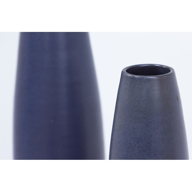 Par de vasos de cerâmica vintage de Ingrid Atterberg para Upsala Ekeby, Suécia