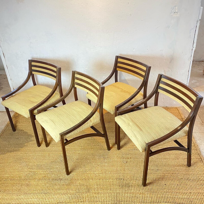 Set of 4 vintage chairs model 110 by Ico Parisi for Cassina, Italy 1961