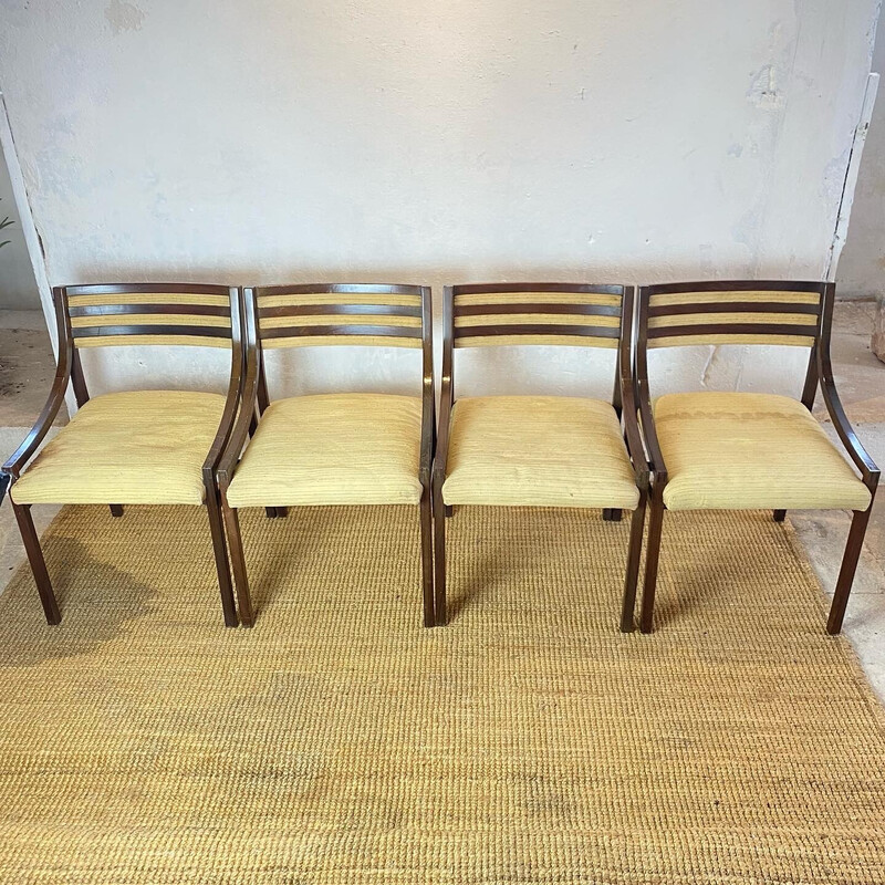 Conjunto de 4 cadeiras vintage modelo 110 da Ico Parisi para Cassina, Itália 1961