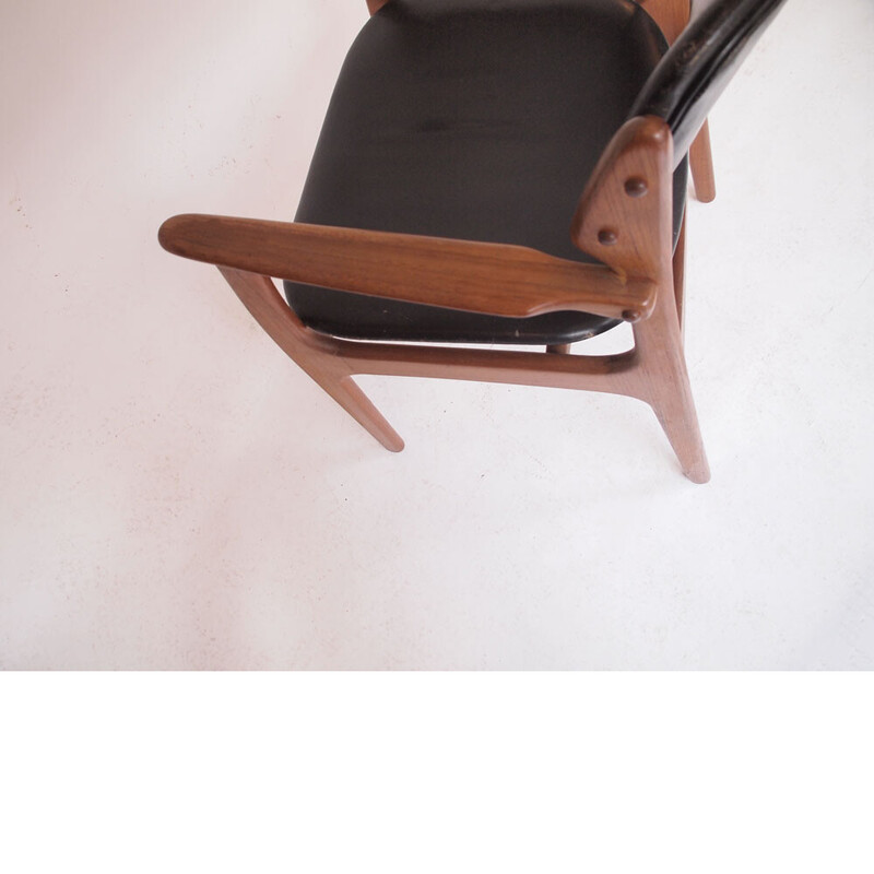 Vintage Danish Scandinavian chair by Erik Buck for O. Maskinsnedkeri, 1960