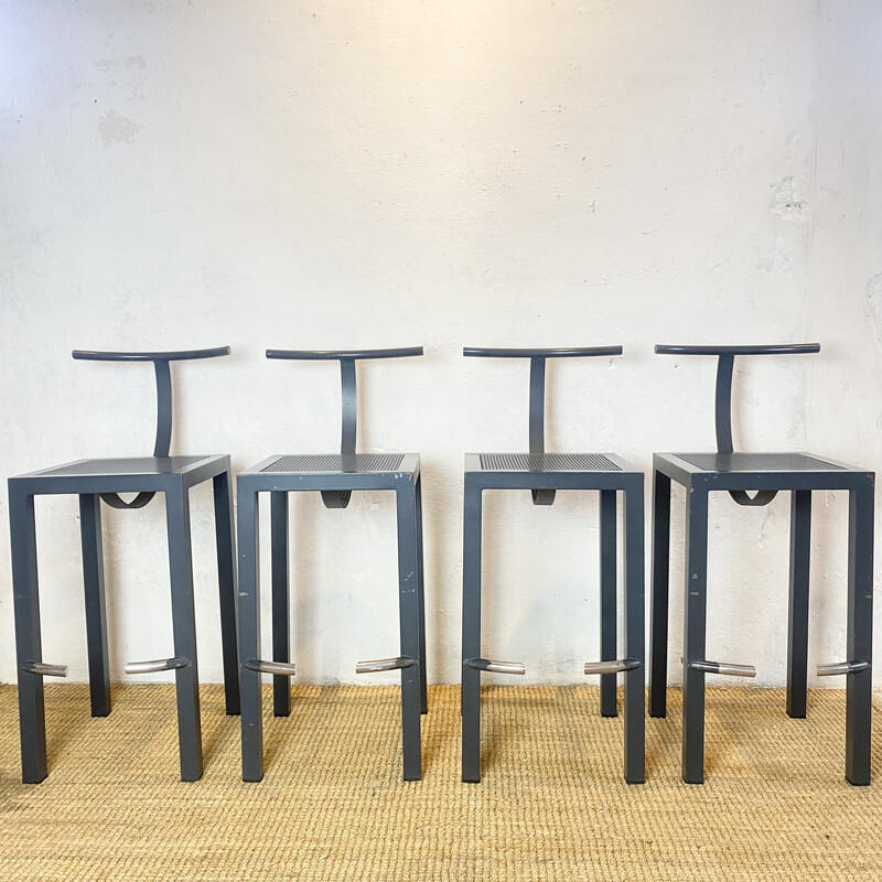 Set van 4 vintage Sarapis krukken van Philippe Starck voor Driade