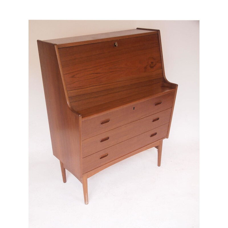 Scandinavian vintage secretary by Arne Whal Iversen for Vinde Møbelfabrik, 1960