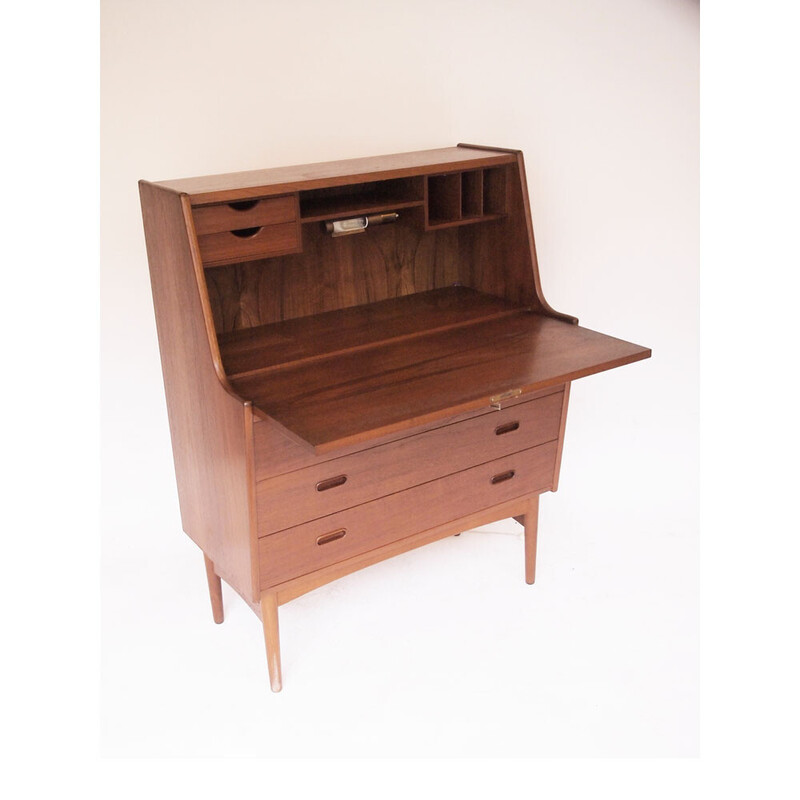 Scandinavische vintage secretaire van Arne Whal Iversen voor Vinde Møbelfabrik, 1960