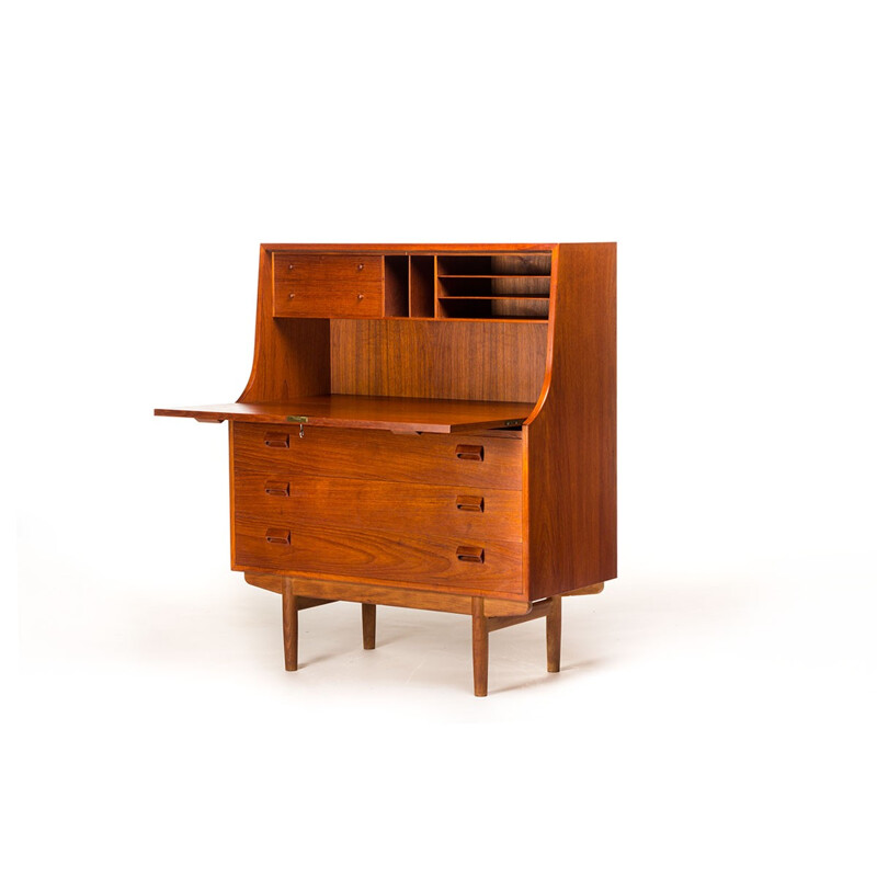 Teak writing desk by Borge Mogensen for Soborg Mobel - 1950s